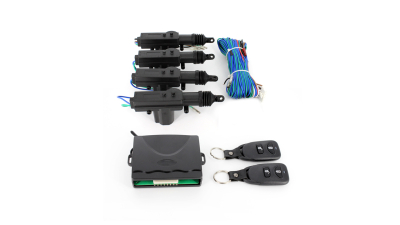 Inchidere centralizata cu telecomanda Carguard , cu 4 motorase si 2 buc telecomanda cu 2 butoane