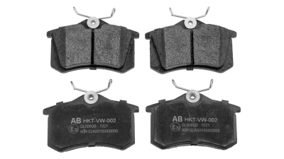 Set placute frana spate Vw Golf 2, 3 -1993, Passat -1996, Seat Cordoba, Ibiza -1999, Th=15mm, HKT-VW-002