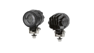 Lampa gabarit HELLA HL1G0995050061, 12/24V; carcasa aluminiu; rotund; suport la articulatie; LED; carcasa neagra, albastru; Latime: 67 mm; Inaltime: 88 mm; Adancime: 82 mm