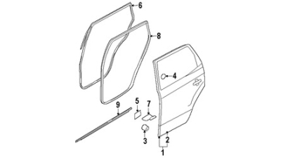 Panou Exterior Usa Stanga Spate Hyundai 771112E010