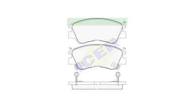 Set placute frana Icer 140701, parte montare : Punte Fata