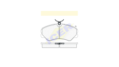 Set placute frana Icer 140783, parte montare : Punte Fata