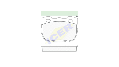 Set placute frana Icer 140800, parte montare : Punte Fata