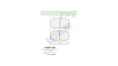Set placute frana Icer 140891, parte montare : Punte Fata