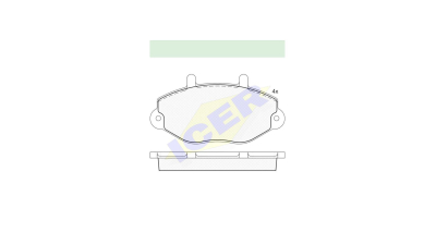Set placute frana Icer 140897, parte montare : Punte Fata