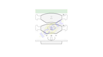 Set placute frana Icer 140926, parte montare : Punte Fata