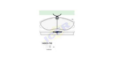 Set placute frana Icer 140933700, parte montare : Punte Fata