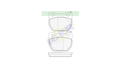 Set placute frana Icer 141090, parte montare : Punte Spate
