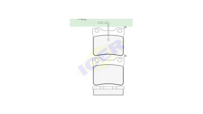 Set placute frana Icer 141241, parte montare : Punte Spate