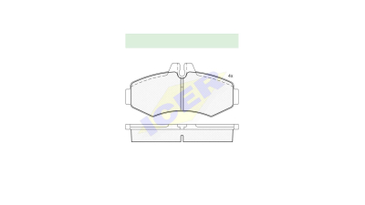 Set placute frana punte fata Mercedes Sprinter, 01.1995-05.2006, Clasa V; Vito W638 1996-2003; marca Icer 141288