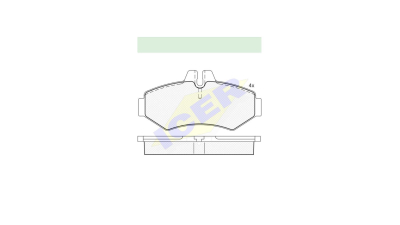 Set placute frana Icer 141289, parte montare : Punte Spate