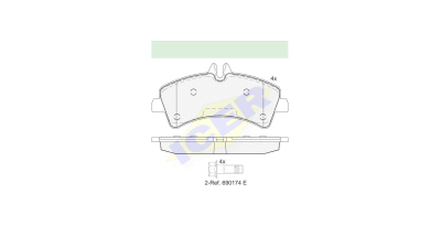 Set placute frana Icer 141849, parte montare : Punte Spate