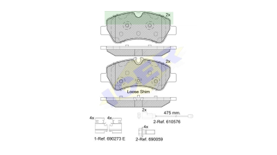 Placute frana ICER 142116203