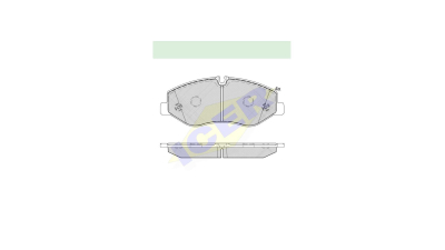 Set placute frana Icer 142191, parte montare : Punte Fata