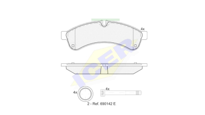 Placute frana ICER 151880