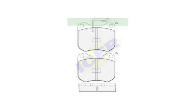 Set placute frana Icer 180198, parte montare : Punte Fata