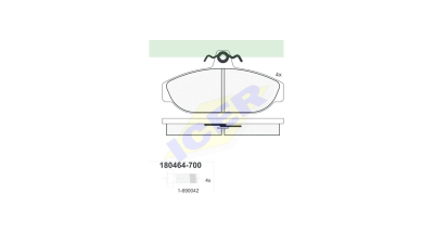 Set placute frana Icer 180464700, parte montare : Punte Fata