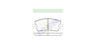 Set placute frana Icer 180490, parte montare : Punte Spate