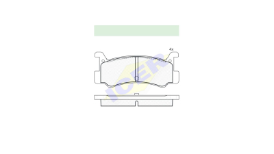 Set placute frana Icer 180621, parte montare : Punte Spate