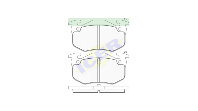 Set placute frana Icer 180649, parte montare : Punte Spate