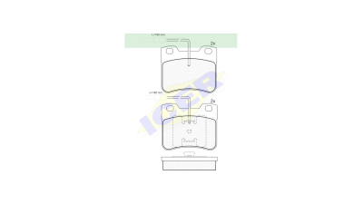Set placute frana Icer 180691, parte montare : Punte Fata