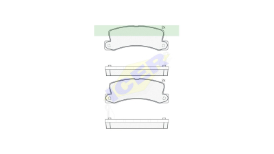 Set placute frana Icer 180734, parte montare : Punte Spate