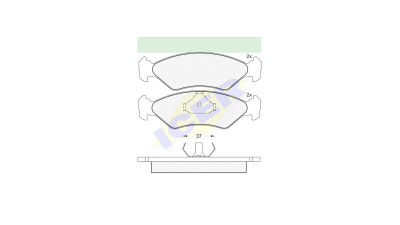 Set placute frana Icer 180776, parte montare : Punte Fata