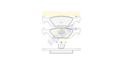 Set placute frana Icer 180778, parte montare : Punte Spate