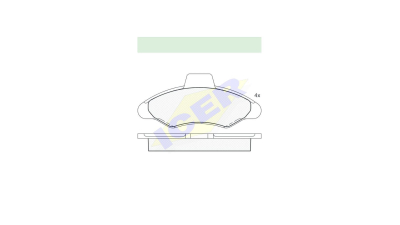 Set placute frana Icer 180790, parte montare : Punte Fata