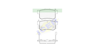 Set placute frana Icer 180798, parte montare : Punte Spate