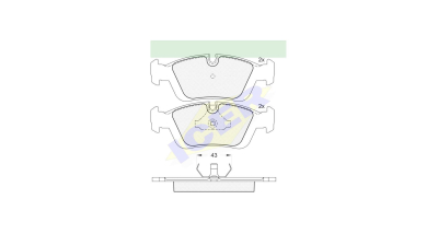 Set placute frana Icer 180801, parte montare : Punte Fata