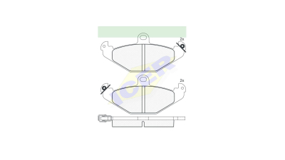 Set placute frana Icer 180874, parte montare : Punte Spate