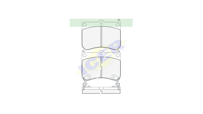 Set placute frana Icer 180879, parte montare : Punte Fata