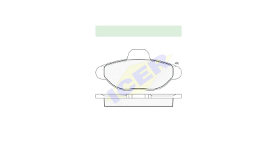 Set placute frana Icer 180923, parte montare : Punte Fata