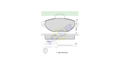 Set placute frana Icer 180924, parte montare : Punte Fata