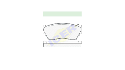 Set placute frana Icer 180937, parte montare : Punte Fata