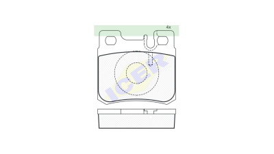 Set placute frana Icer 180978, parte montare : Punte Spate