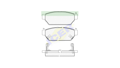 Set placute frana Icer 180982, parte montare : Punte Spate