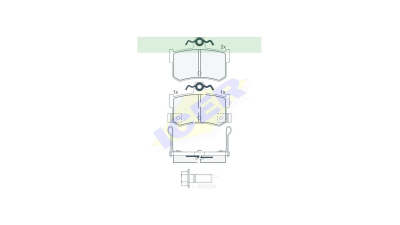 Set placute frana Icer 180995701, parte montare : Punte Spate