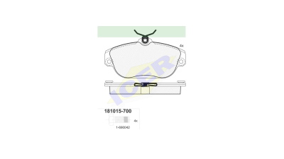 Set placute frana Icer 181015700, parte montare : Punte Fata