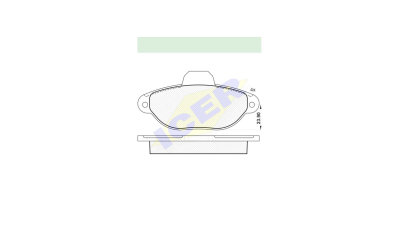 Set placute frana Icer 181018, parte montare : Punte Fata