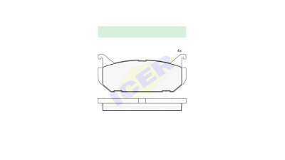 Set placute frana Icer 181110, parte montare : Punte Spate