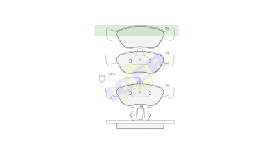 Set placute frana punte fata Alfa Romeo 145 (930), 07.1994-01.2001, 146, 1994-2000; 156, 1997-2005; Fiat Barchetta, Brava/Bravo (182), 1995-2001; Marea 1996-2002; Punto (188), 1999-2012; Lancia Dedra, 1989-1999; Delta II, 1993-1999; marca Icer 181124