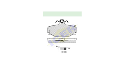 Set placute frana Icer 181155700, parte montare : Punte Spate