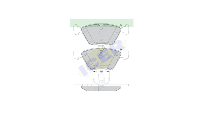 Set placute frana Icer 181159, parte montare : Punte Fata