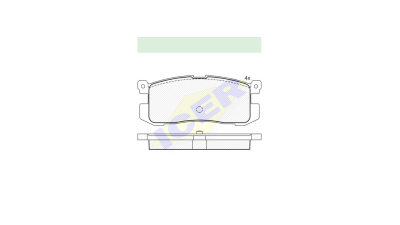 Set placute frana Icer 181160, parte montare : Punte Spate