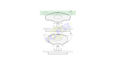 Set placute frana Icer 181178, parte montare : Punte Fata