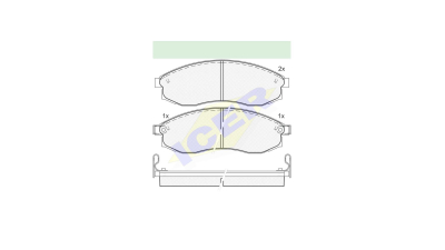 Set placute frana Icer 181179, parte montare : Punte Fata