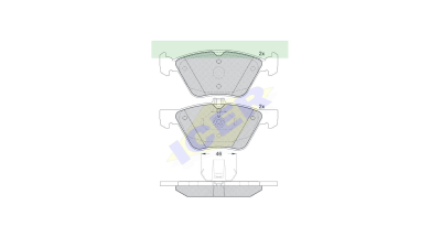 Set placute frana Icer 181259, parte montare : Punte Fata