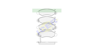 Set placute frana Icer 181293, parte montare : Punte Fata